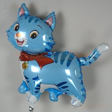 Шар (37''/94 см) Фигура, Любимый котенок, Синий